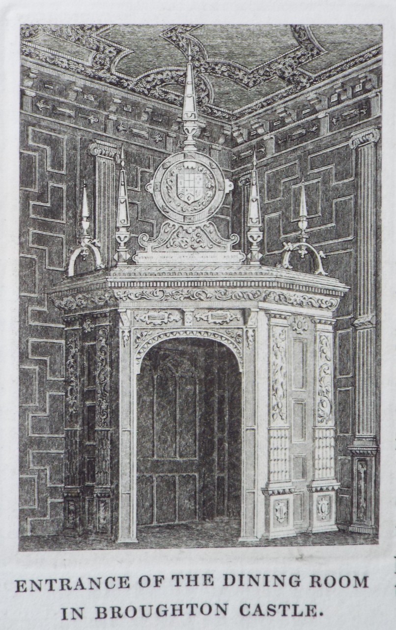 Print - Entrance of the Dining Room in Broughton Castle.