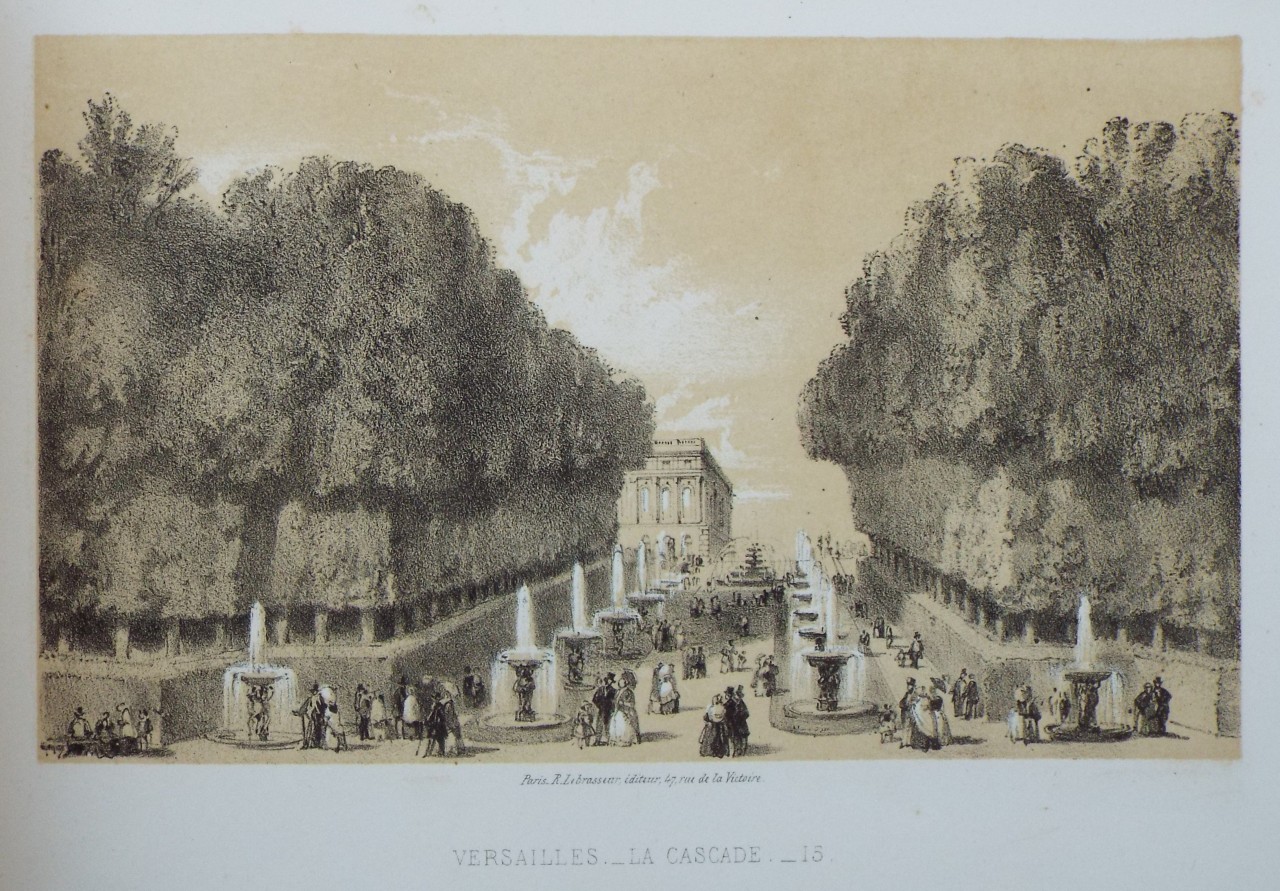 Lithograph - Versailles. La Cascade. - 