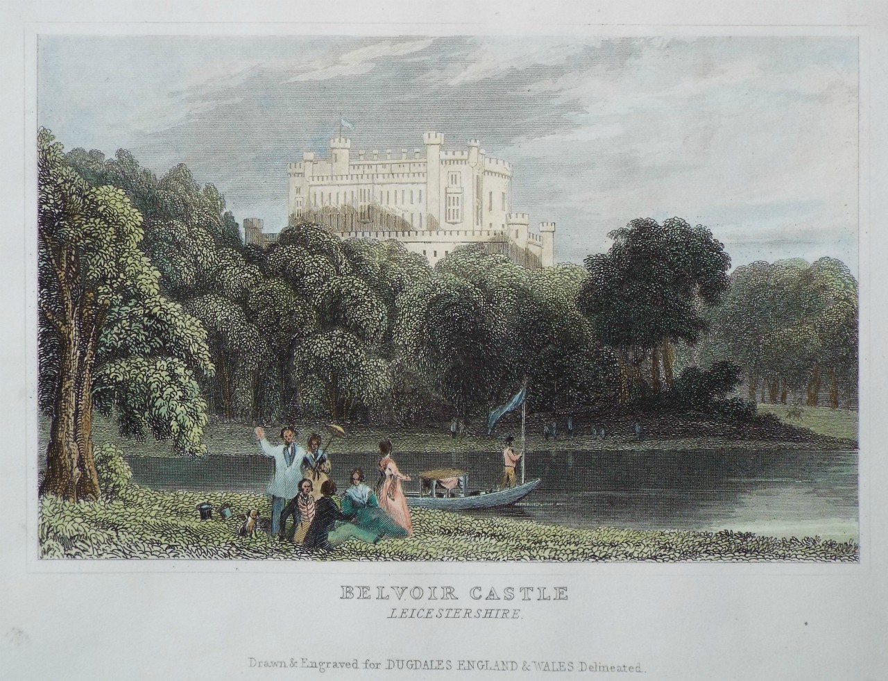 Print - Belvoir Castle Leicestershire.