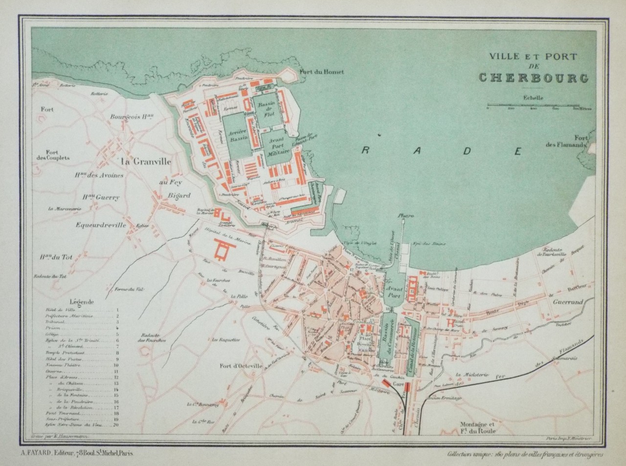 Map of Cherbourg - Cherbourg