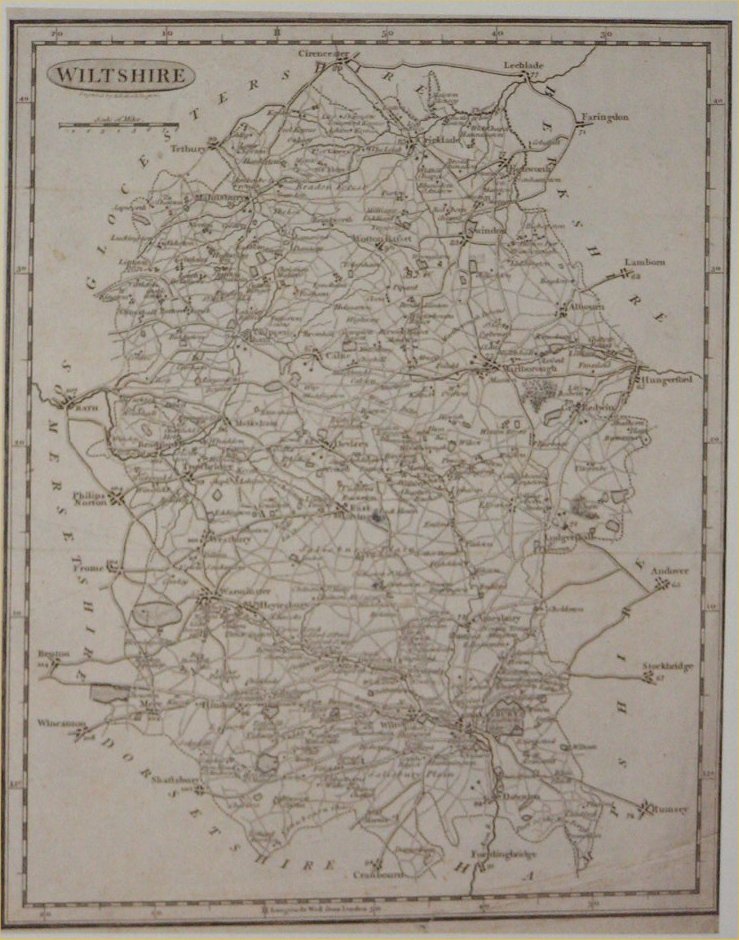 Map of Wiltshire - Baker