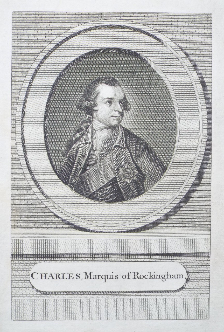 Print - Charles, Marquis of Rockingham.