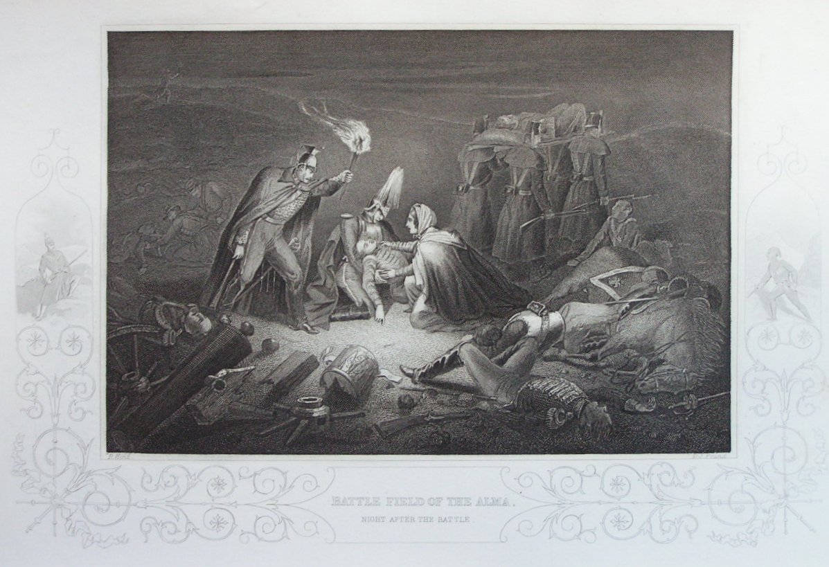 Print - Battle Field of the Alma, Night After the Battle - Pound