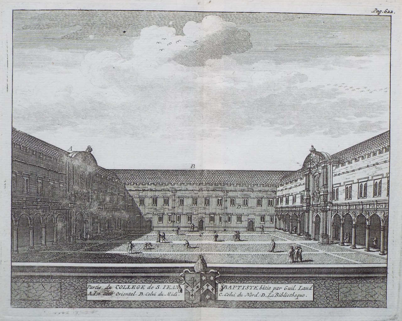 Print - Partie du College de S. Jean Baptiste batie par Guil Laud.