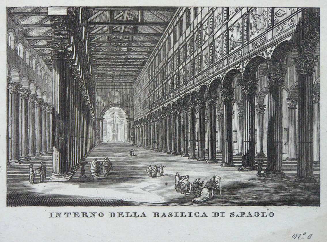 Print - Interno della Basilica di S.Paolo