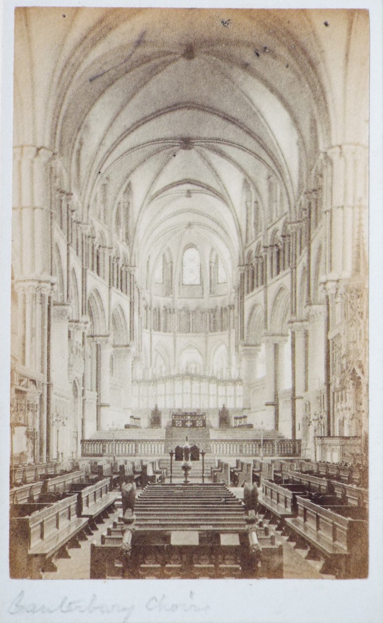 Photograph - Canterbury Cathedral Choir looking E