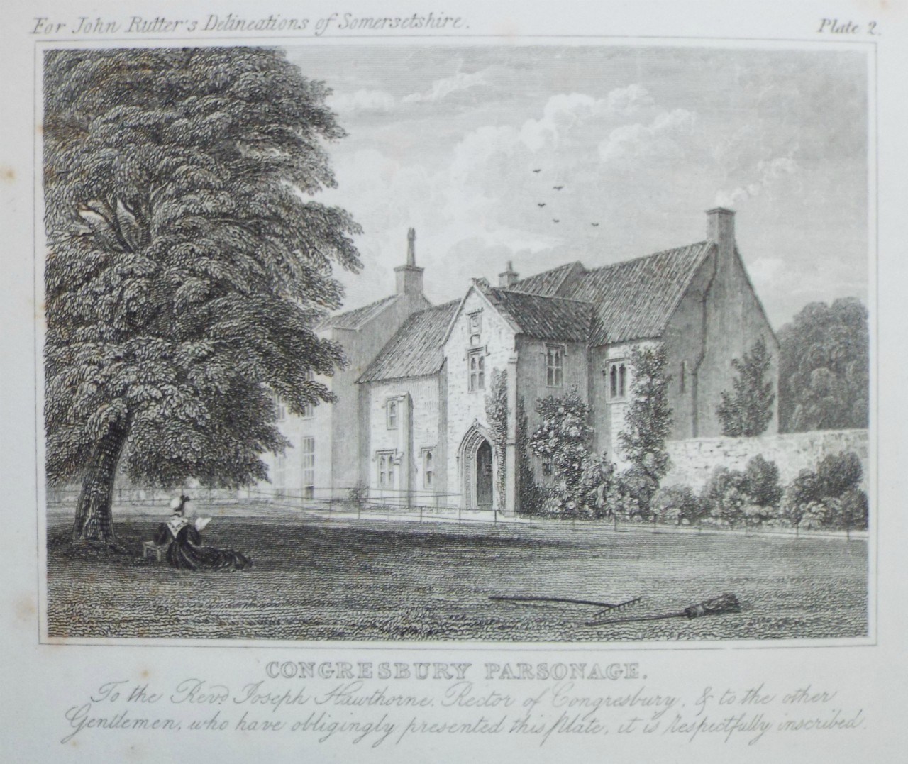 Print - Congresbury Parsonage. - Higham