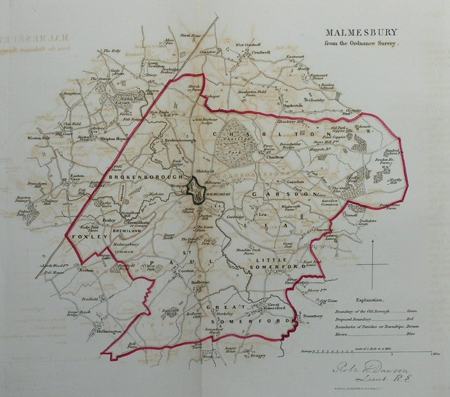 Map of Malmesbury - Malmesbury