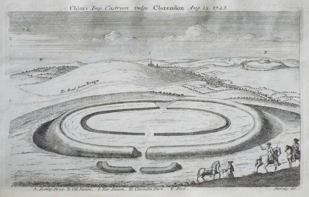 Print - Chlori Imp. Castrum vulgo Clorendon Aug. 25. 1723.