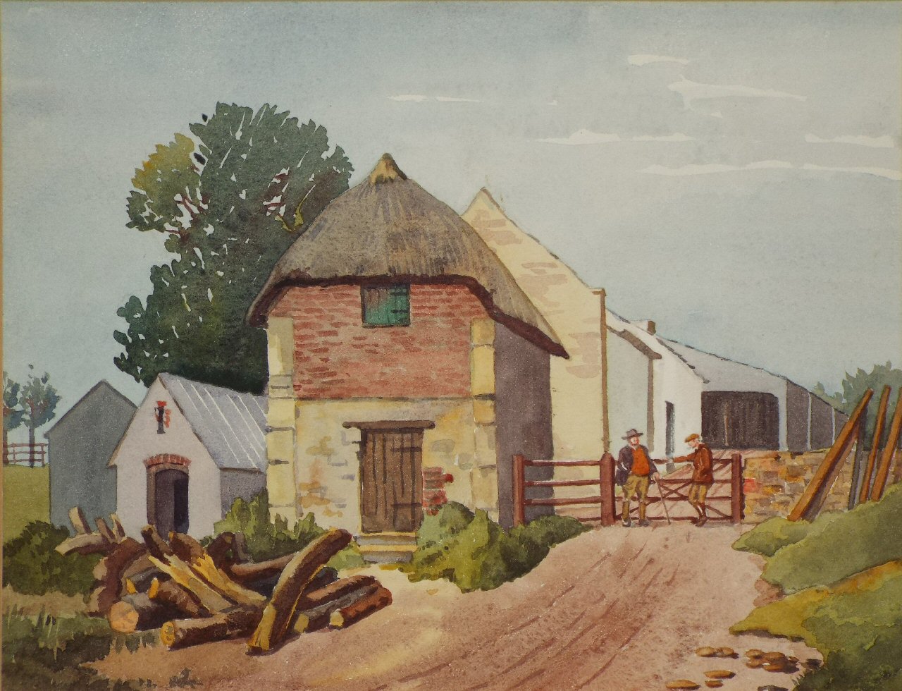 Watercolour - Barn, Chideock Nr. Charmouth