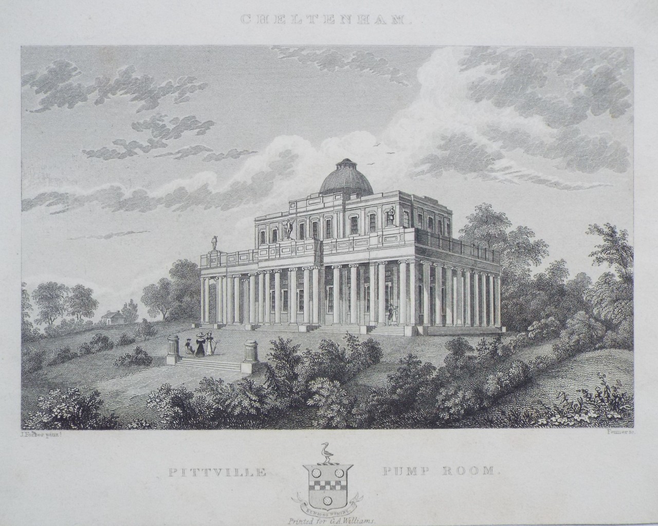Print - Cheltenham. Pittville Pump Room. - 