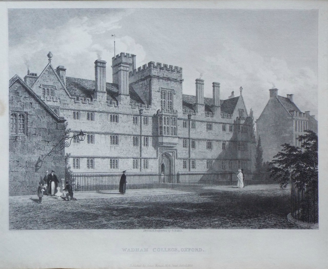 Print - Wadham College, Oxford. - Hollis