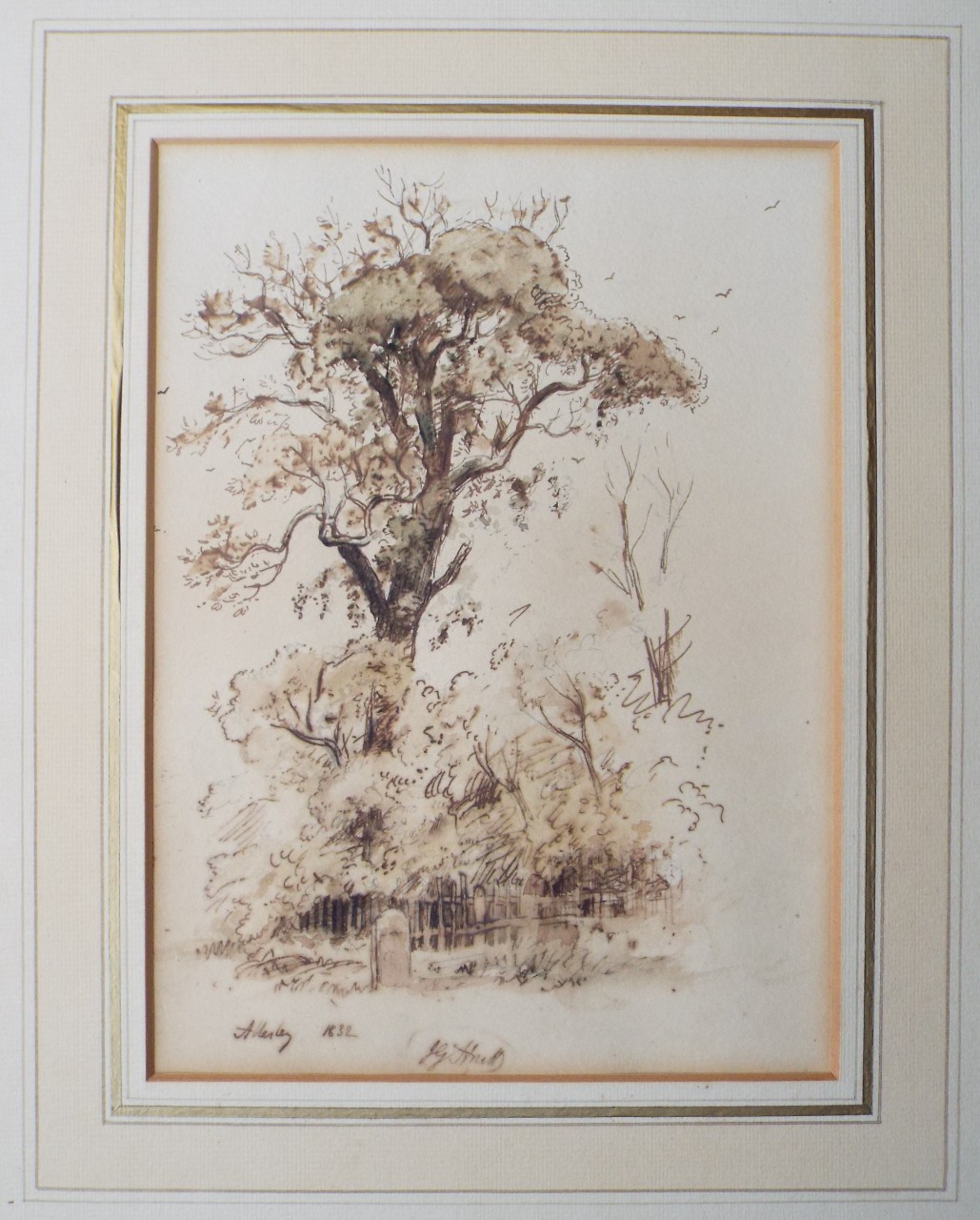 Ink and watercolour - Allesley 1832