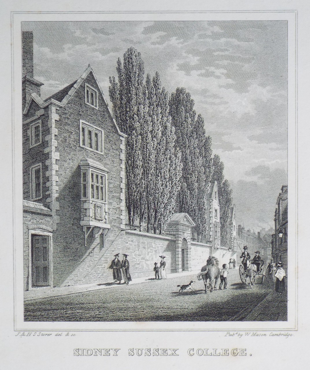 Print - Sidney Sussex College. - Storer