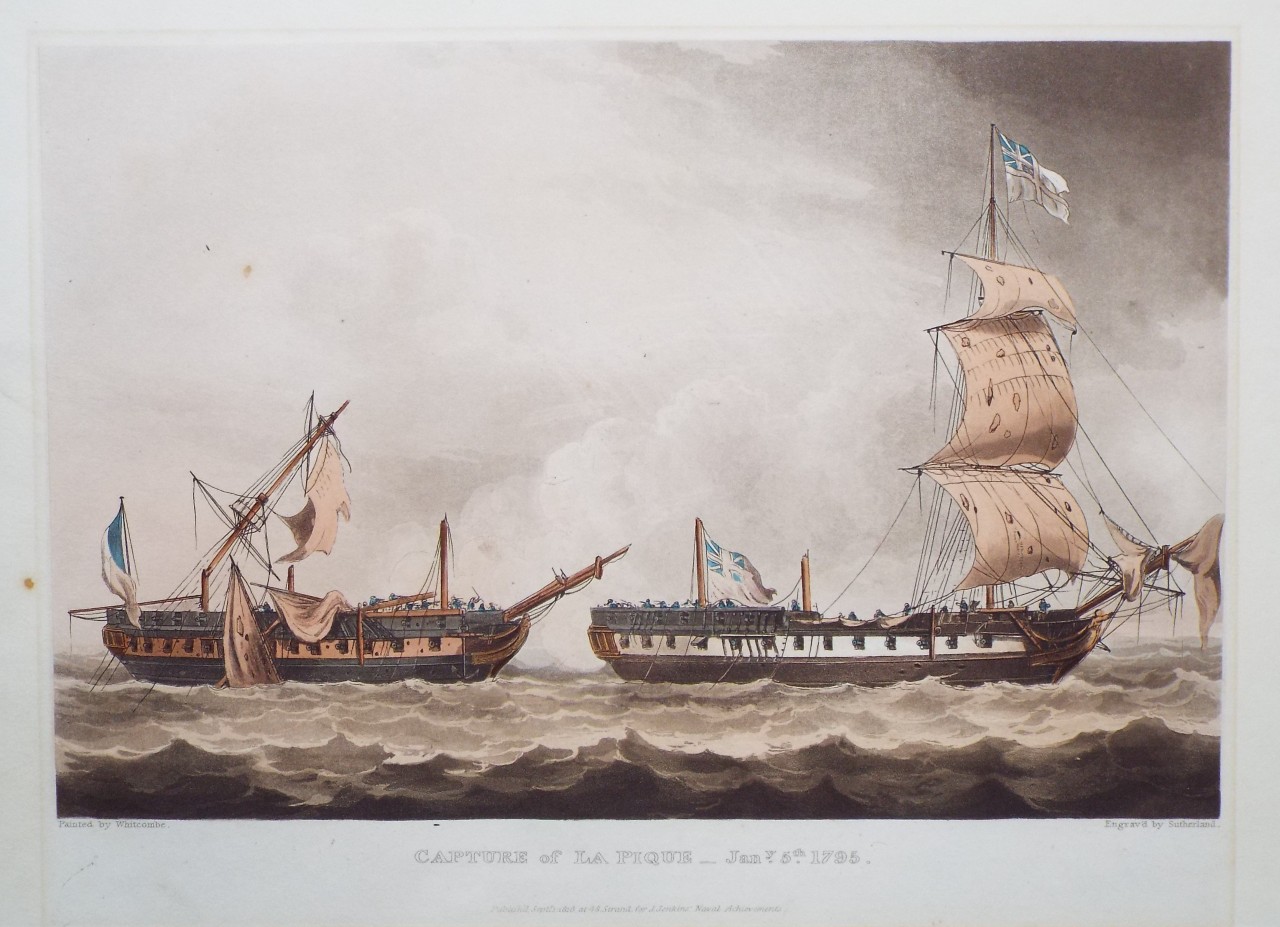 Aquatint - Capture of La Pique - Jany. 5th. 1795 - 