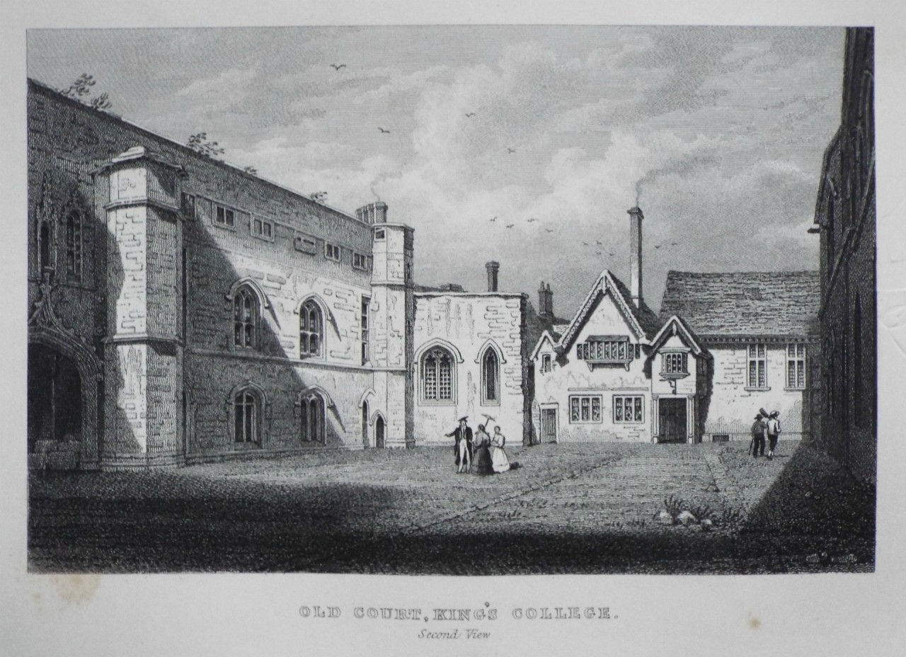 Print - Old Court, Kings College. Second View