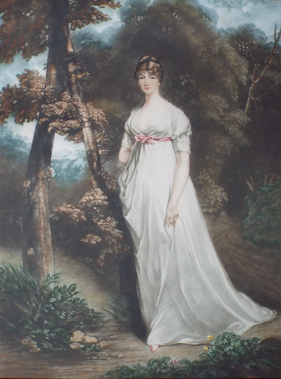 Mezzotint - Georgiana Russell (nee Gordon), Duchess of Bedford