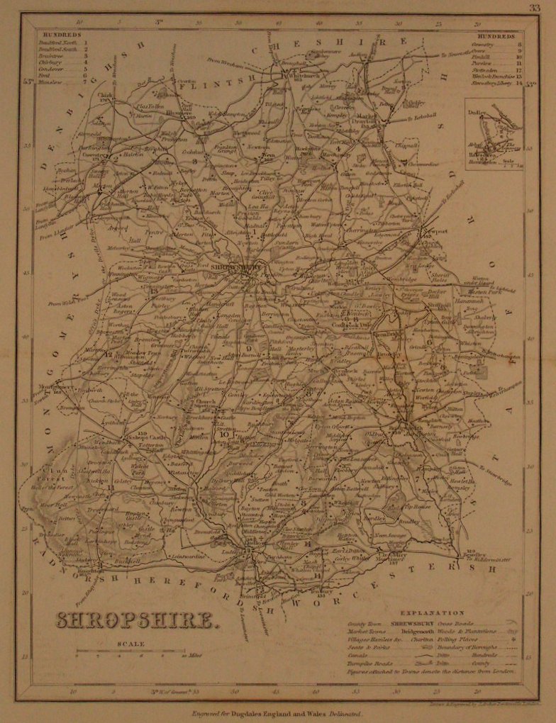 Map of Shropshire - Archer