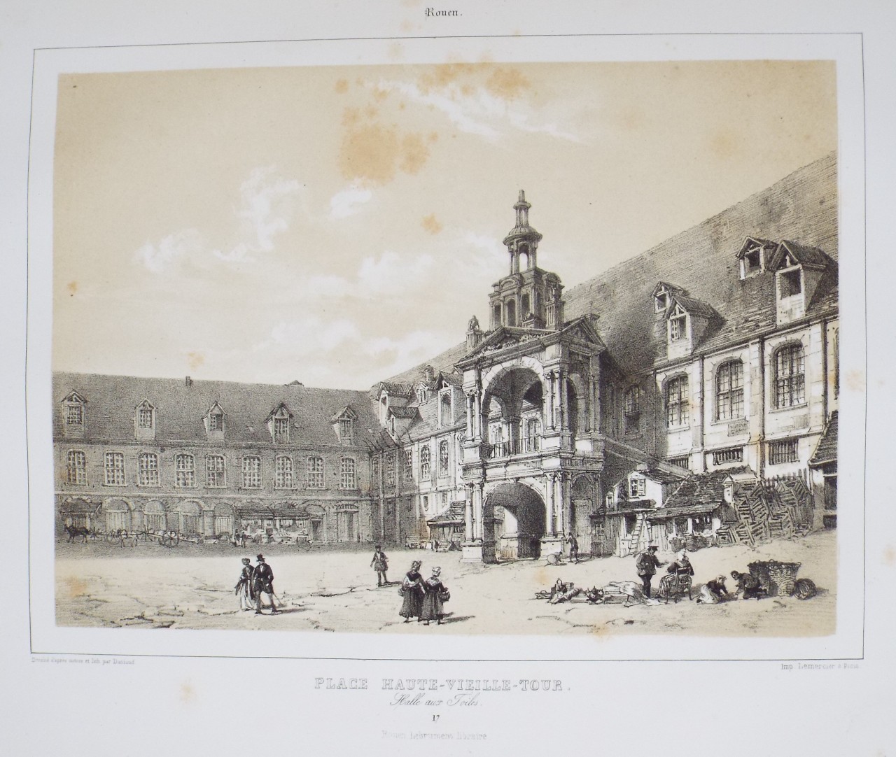 Lithograph - Rouen. - Mansson