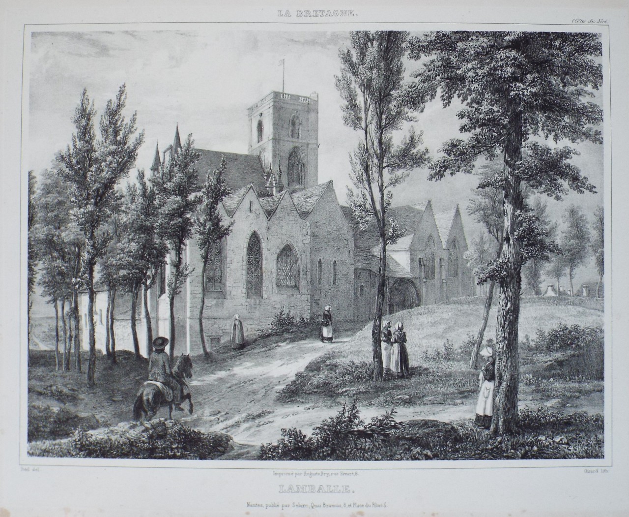 Lithograph - Lamballe.