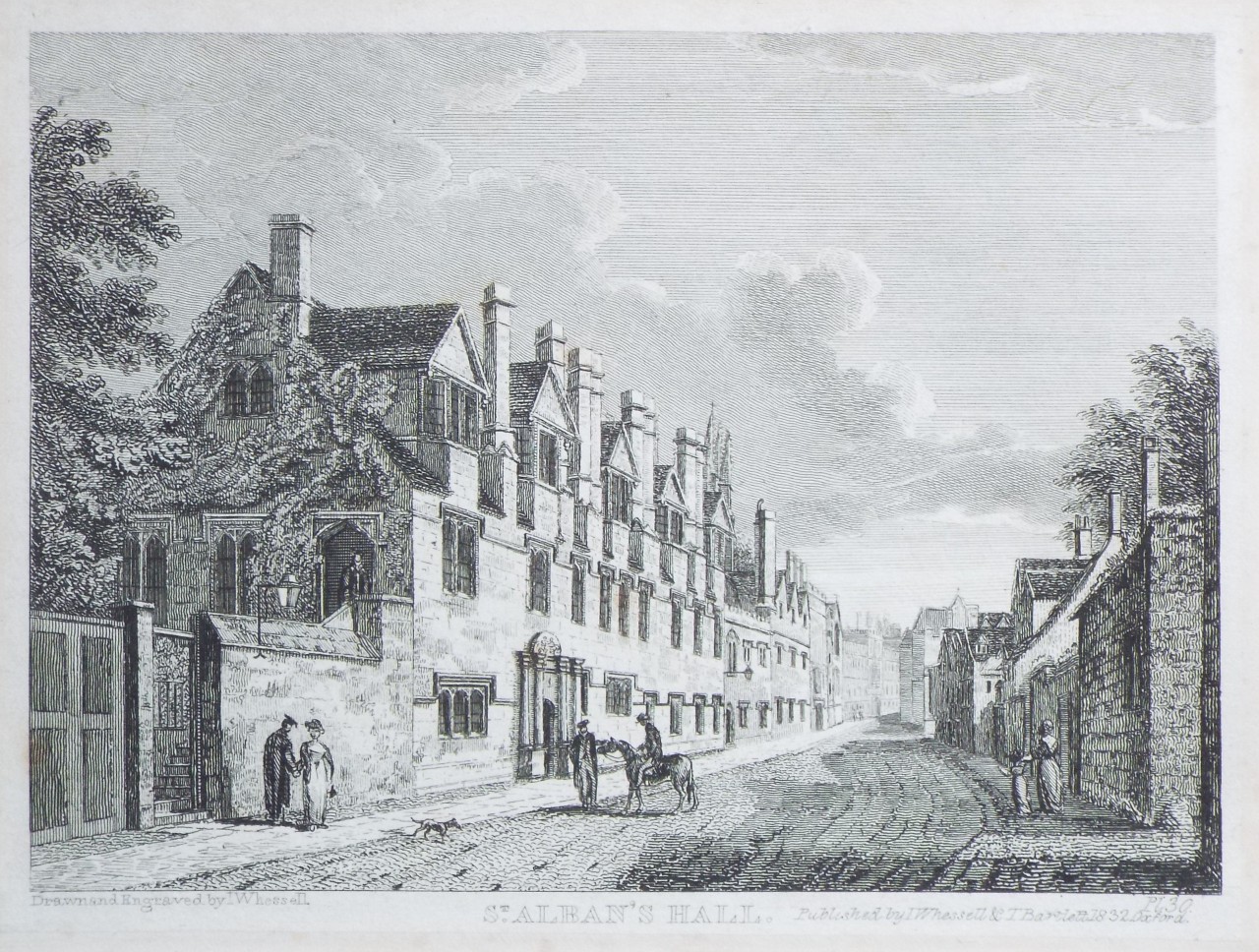 Print - St. Alban's Hall. - Whessell