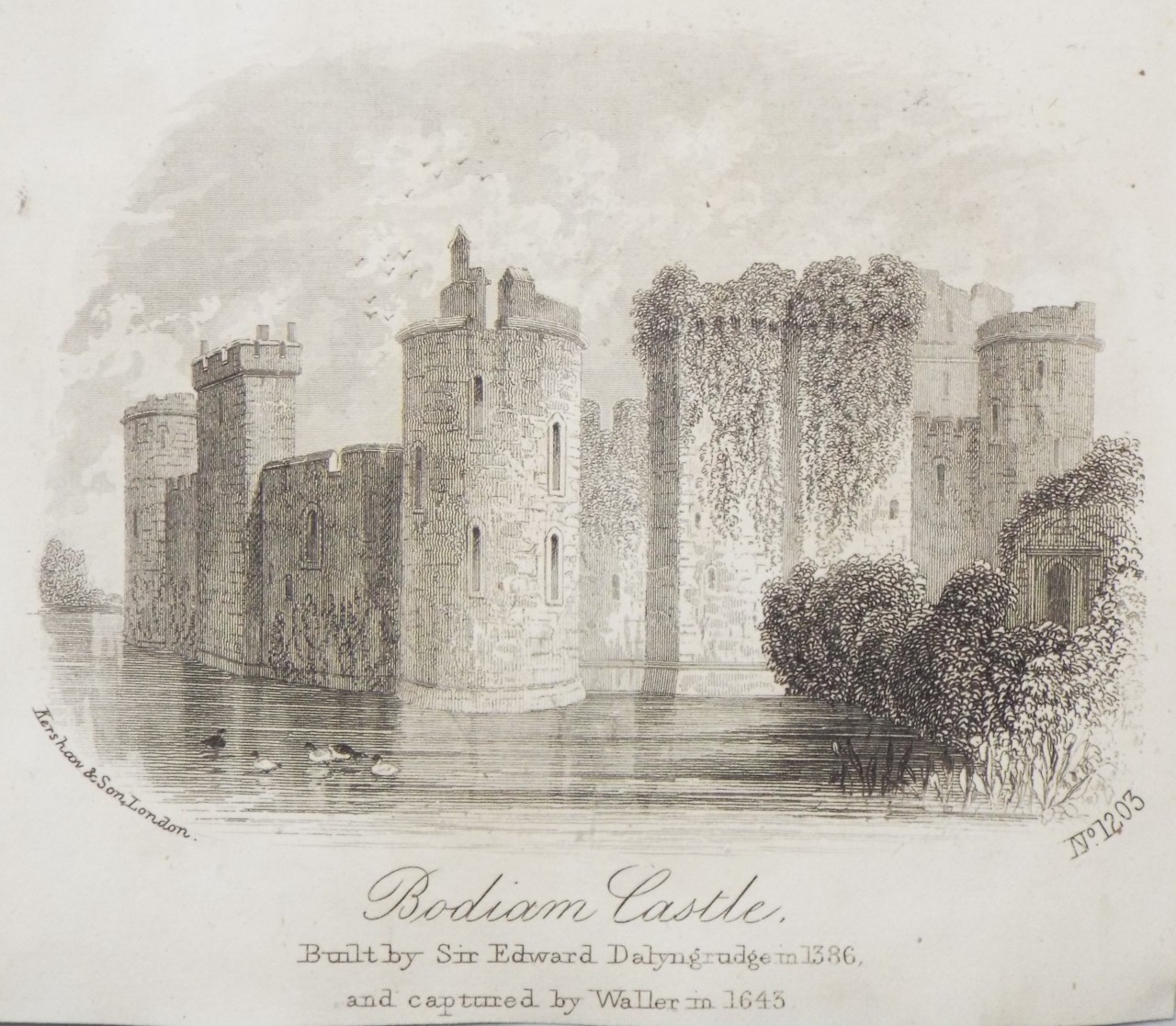 Steel Vignette - Bodiam Castle. - Kershaw