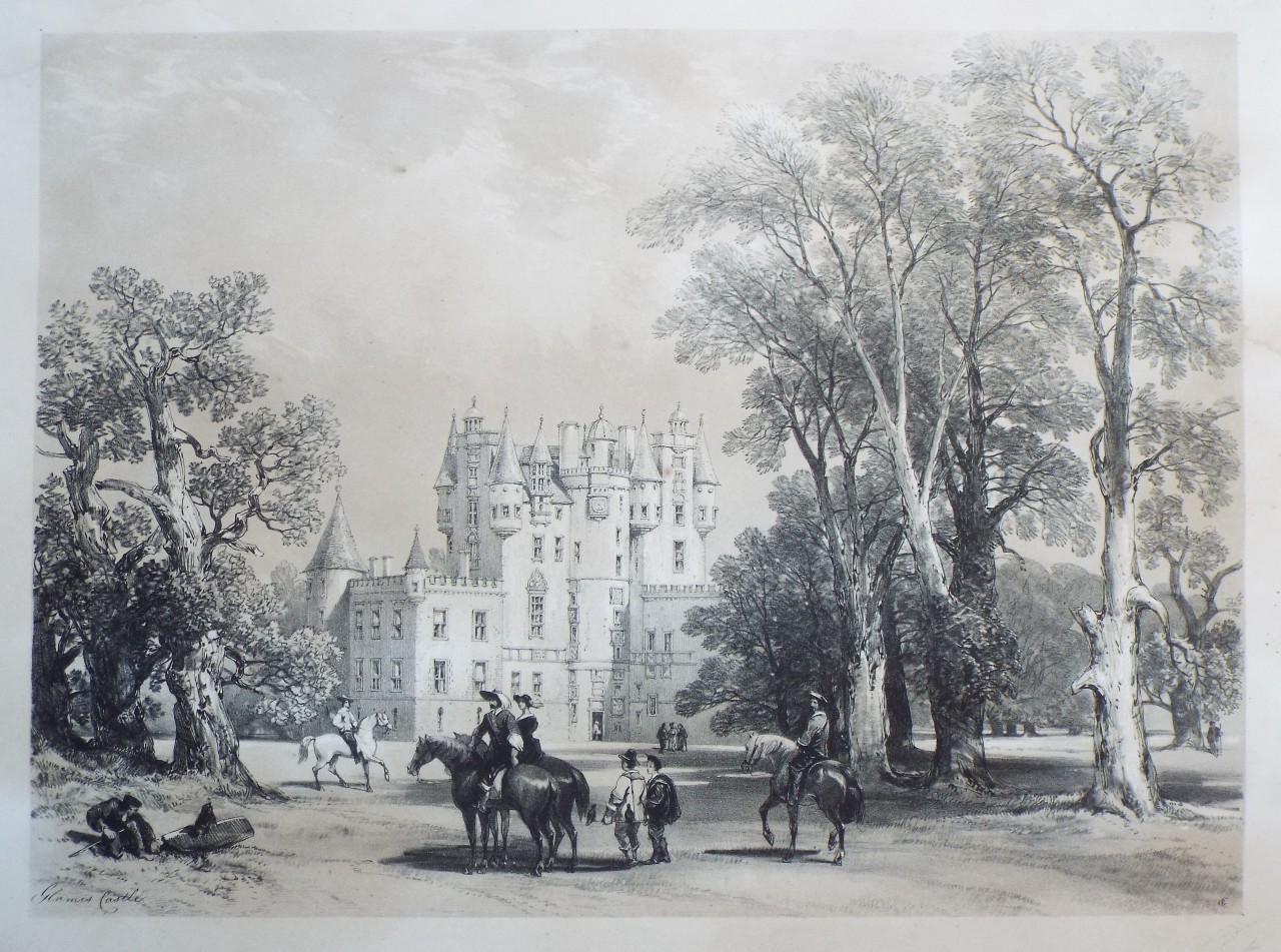 Lithograph - Glamis Castle