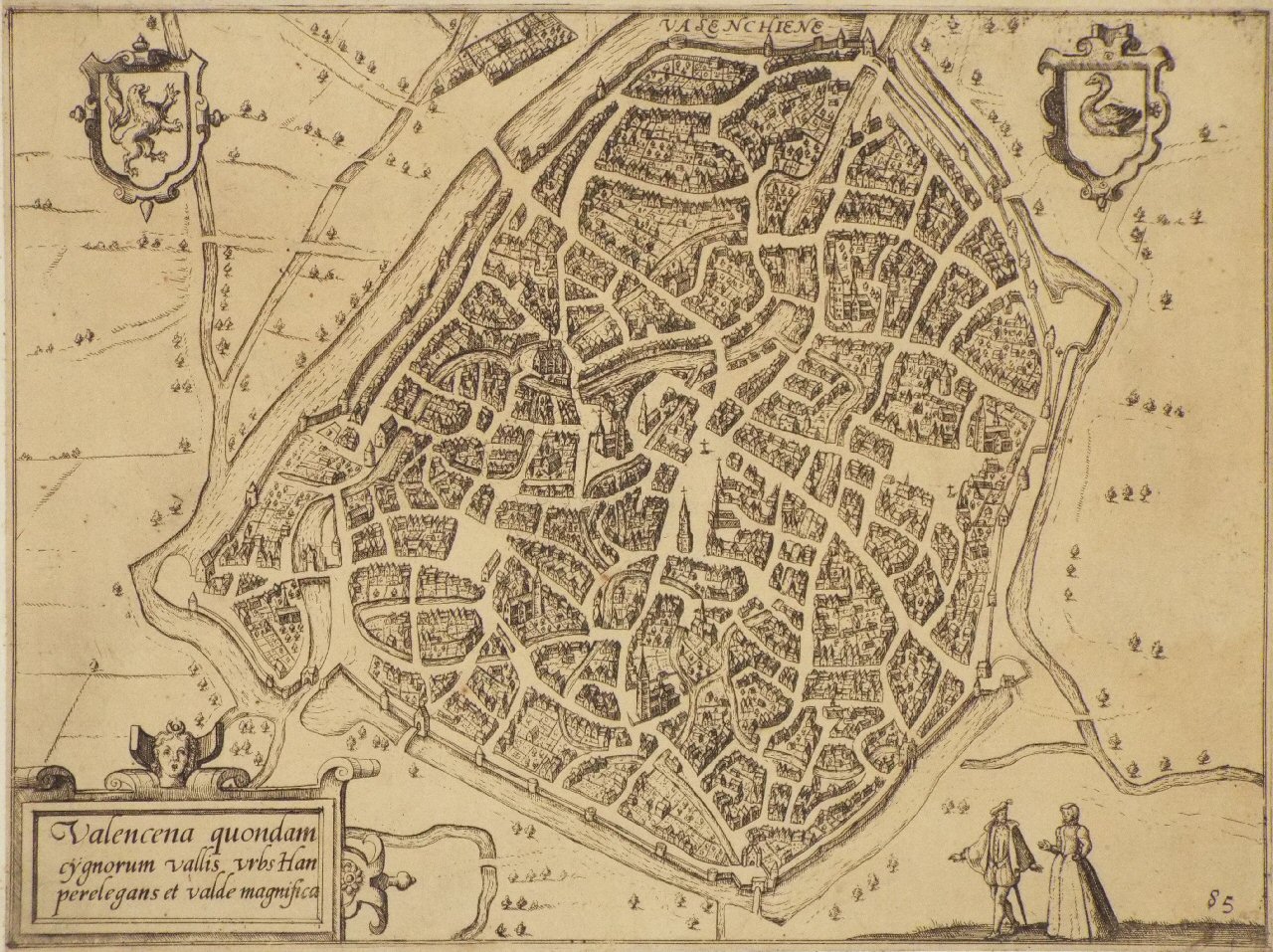 Map of Valenciennes - Valenciennes