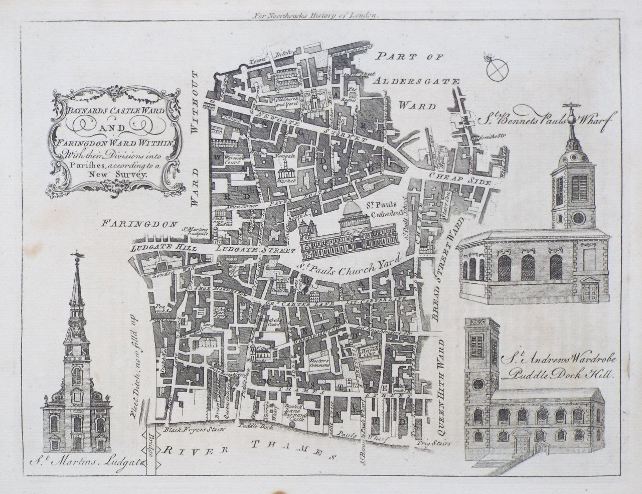 Map of City of London - London