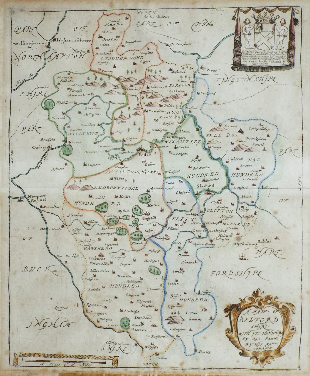 Map of Bedfordshire