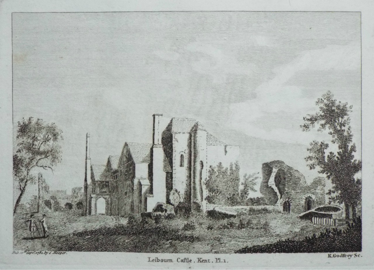 Print - Leiborn Castle, Kent. Pl.1. - Godfrey