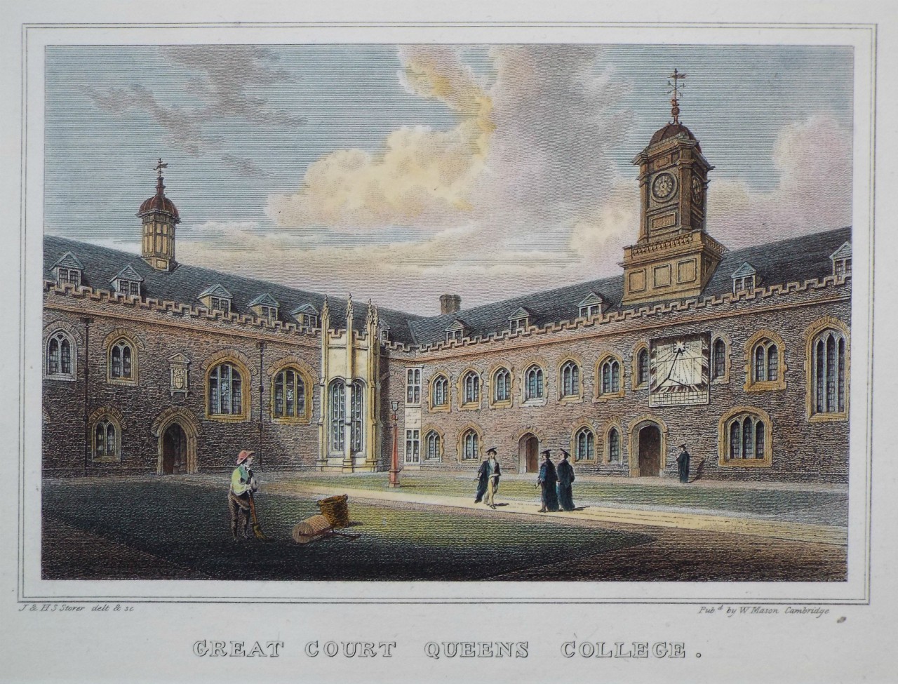 Print - Great Court Queens College. - Storer