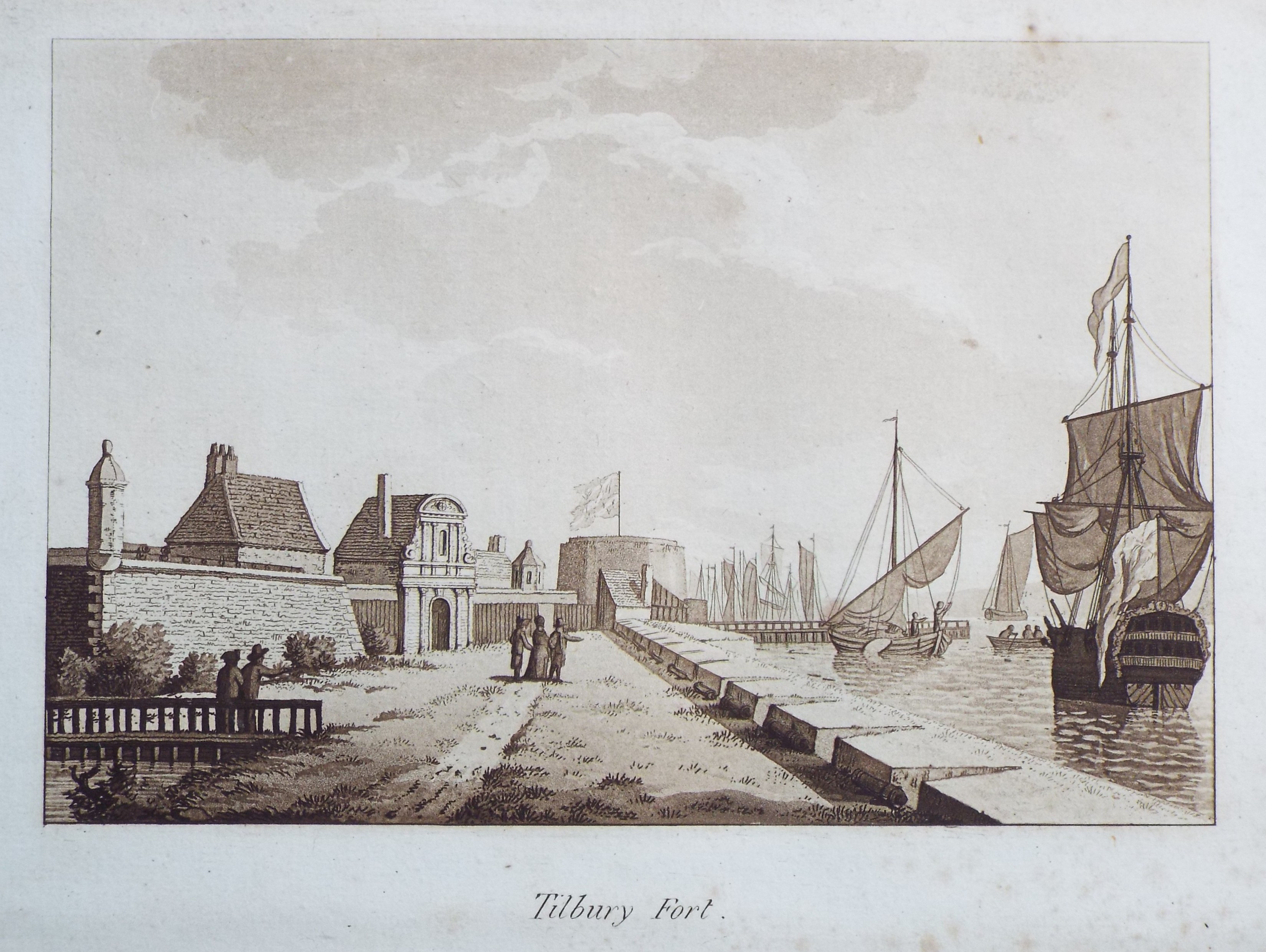 Aquatint - Tilbury Fort. - Ireland