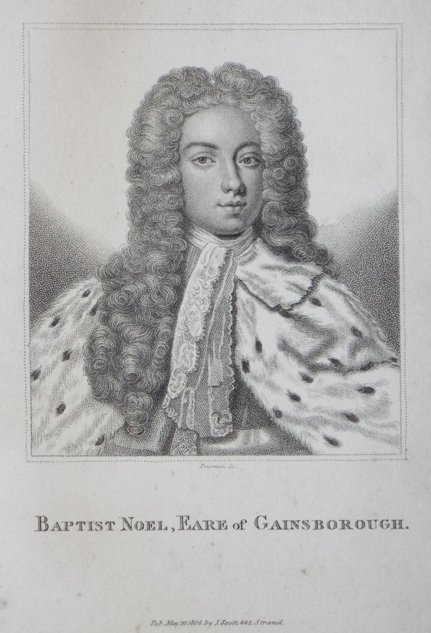 Print - Baptist Noel, Eare of Gainsborough. - 