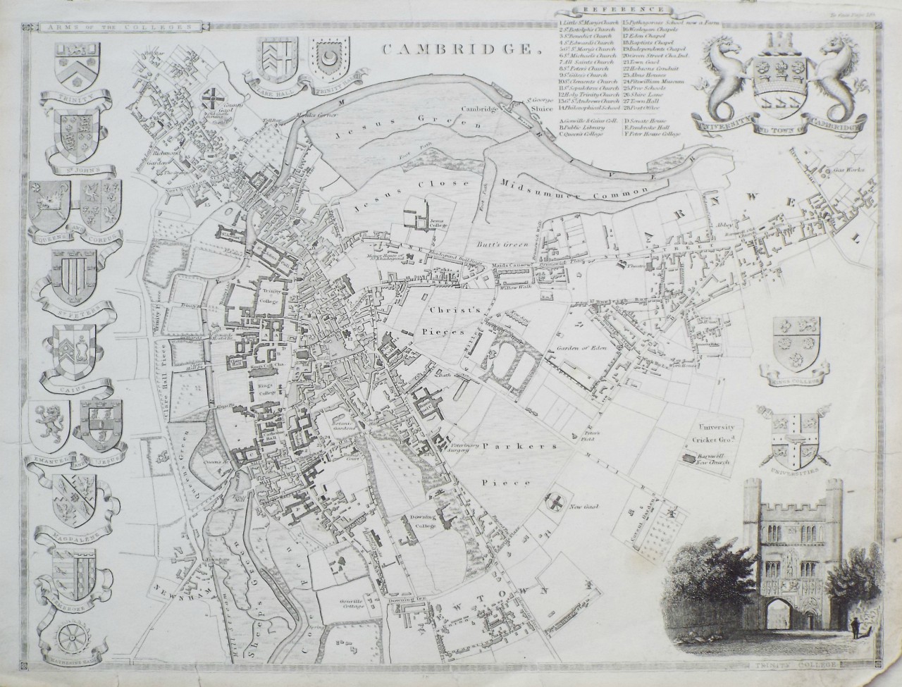 Map of Cambridge - Cambridge