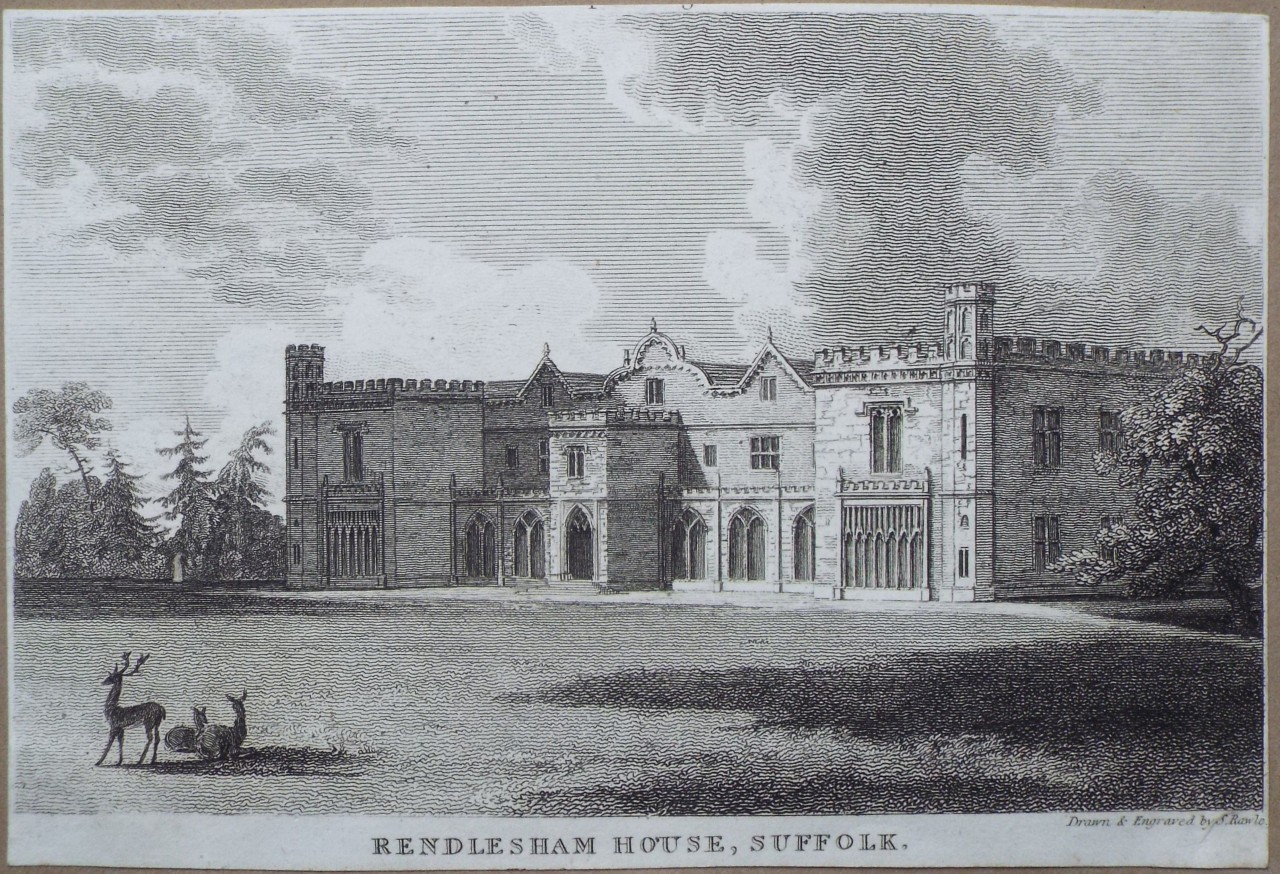 Print - Rendlesham House, Suffolk. - Rawle