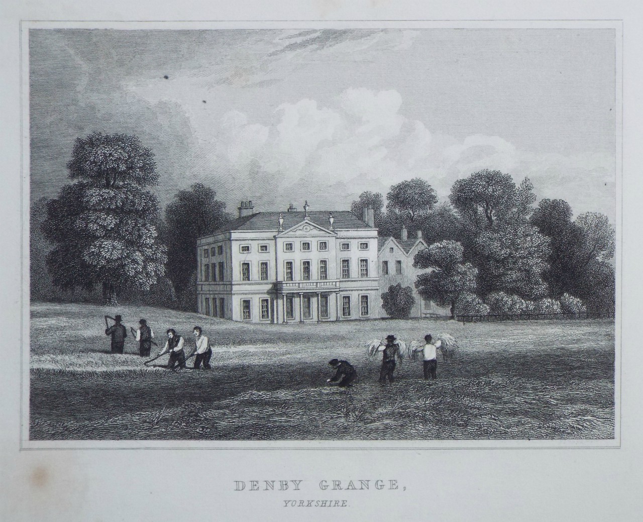 Print - Denby Grange, Yorkshire. - Radclyffe