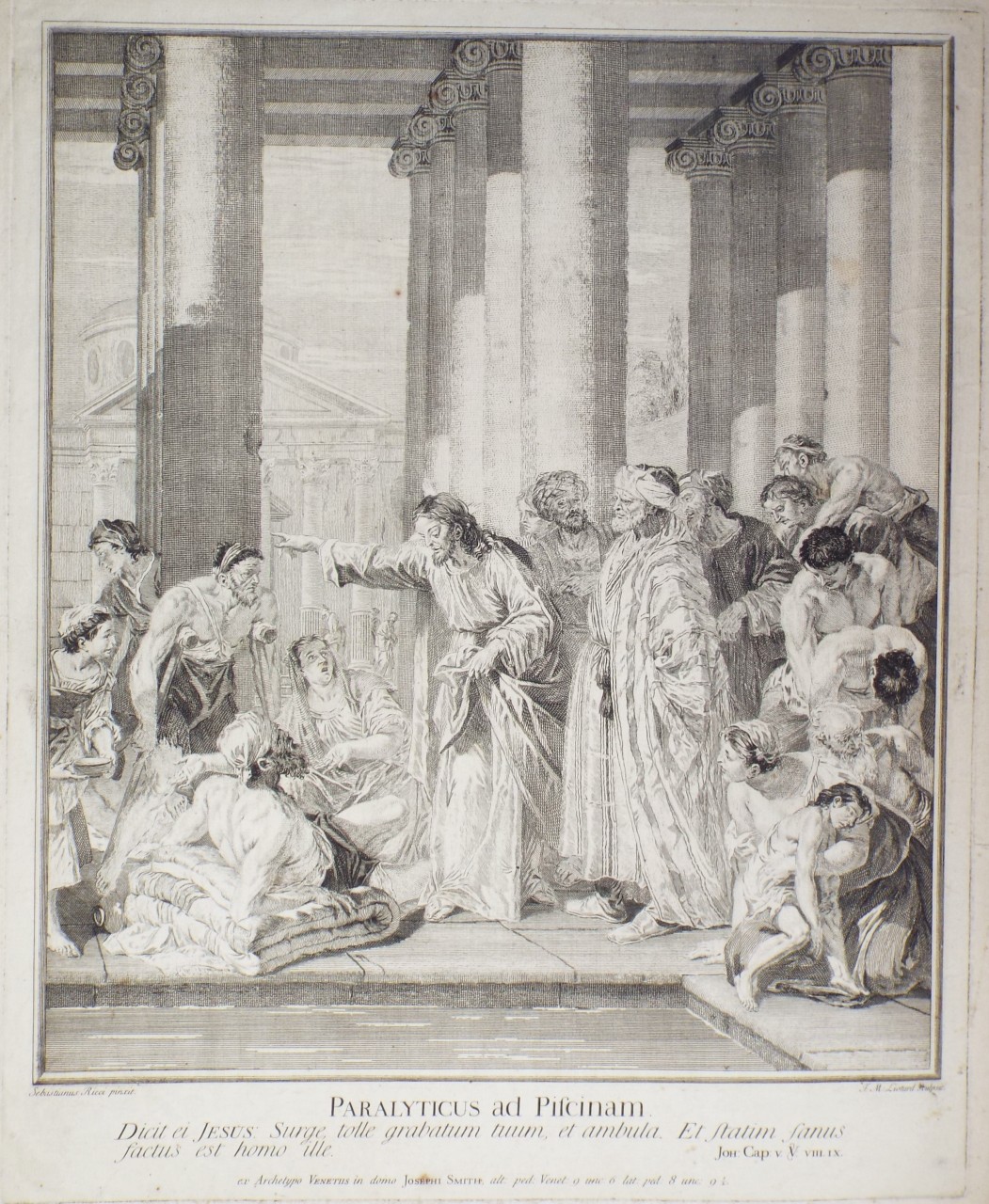 Print - Paralyticus ad Piscinam. - Liotard