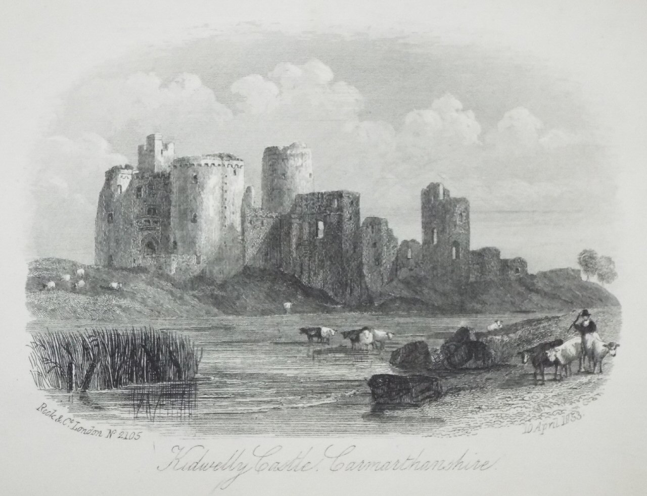 Steel Vignette - Kidwelly Castle, Carmarthenshire - Rock