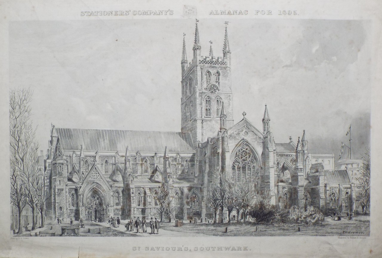 Print - St. Saviour's, Southwark. - Sedcole