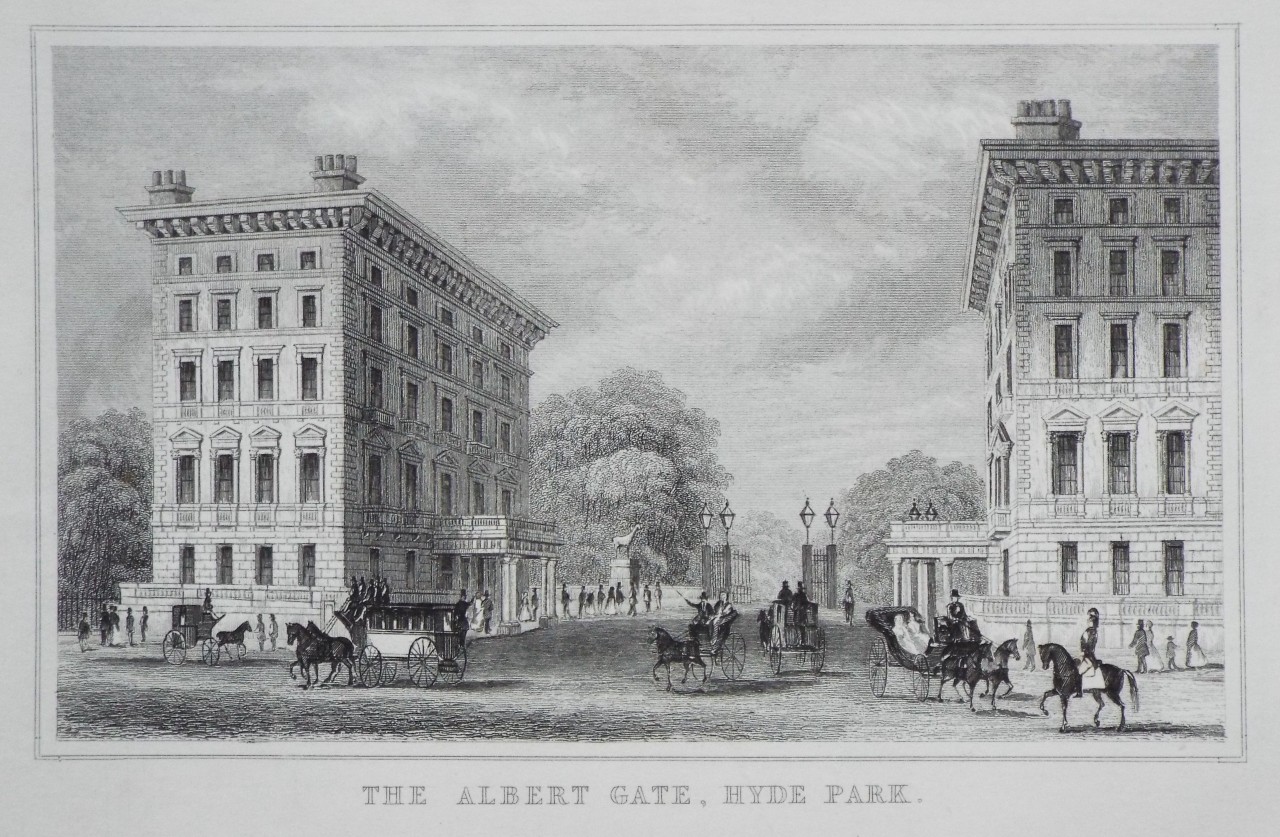 Print - The Albert Gate, Hyde Park.