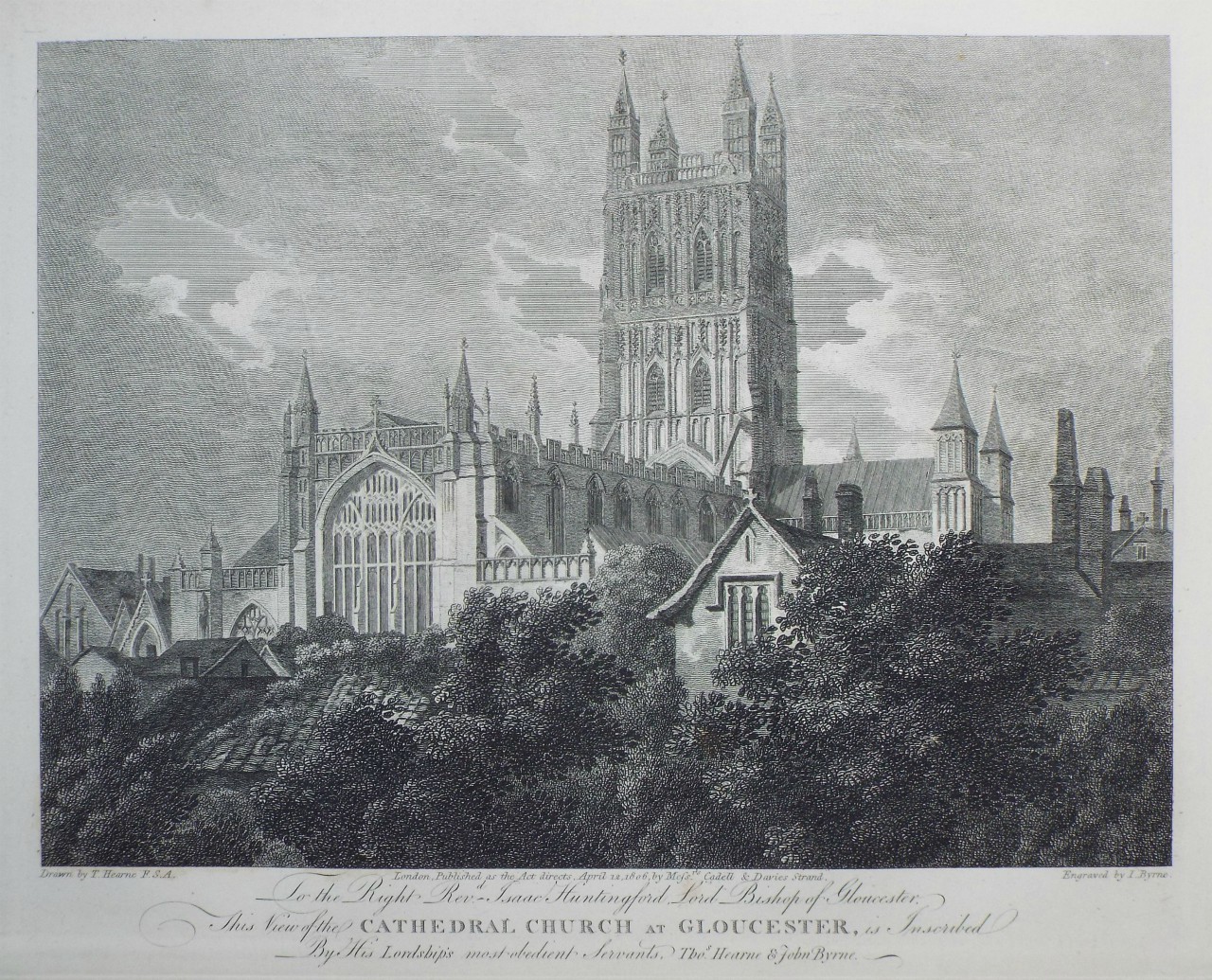 Print - Cathedral Church at Gloucester - Byrne