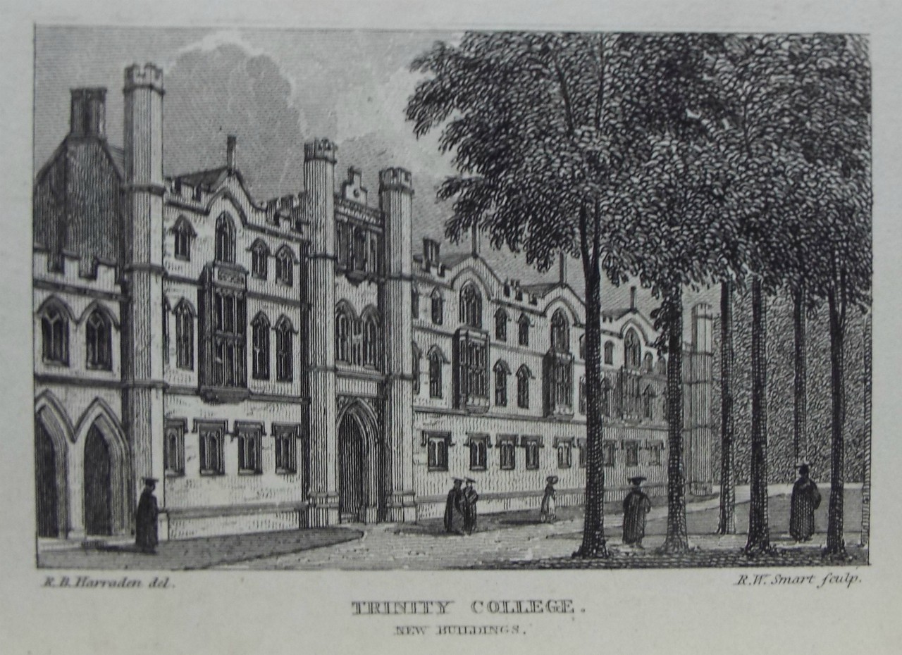 Print - Trinity College, New Buildings. - Smart