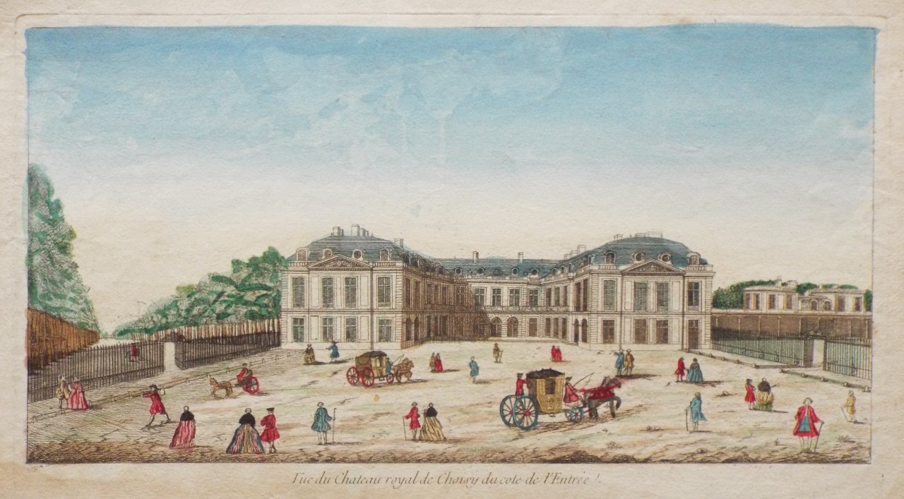 Print - Vue de Chateaux Royal de Choisy du cote de l'Entree.