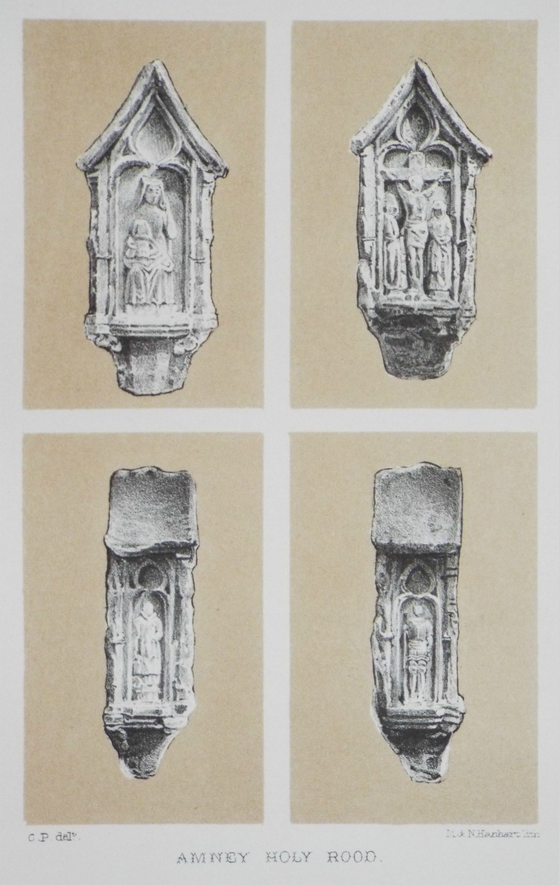 Lithograph - Amney Holy Rood. - Hanhart