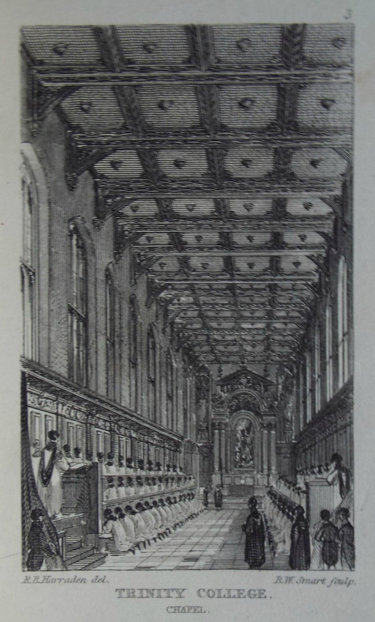 Print - Trinity College, Chapel. - Smart