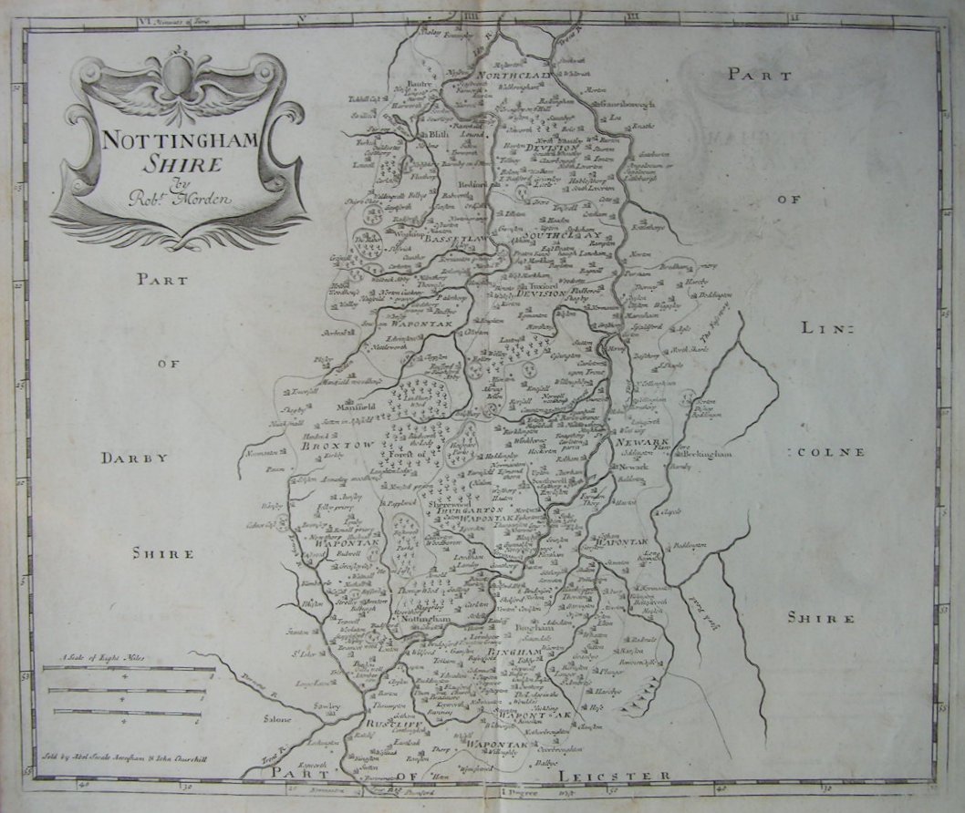Map of Nottinghamshire - Morden