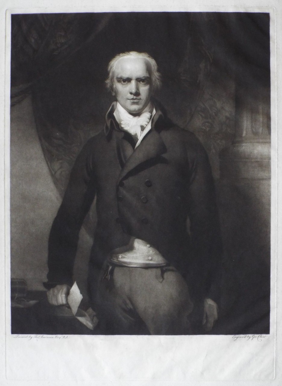 Mezzotint - Sir Edmund Antrobus - Clint