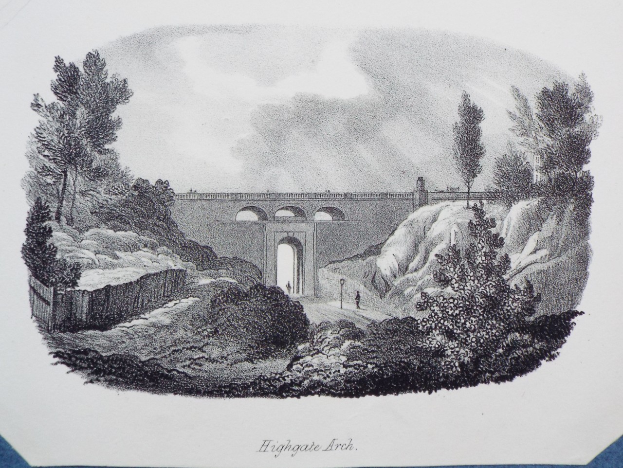 Lithograph - Highgate Arch.