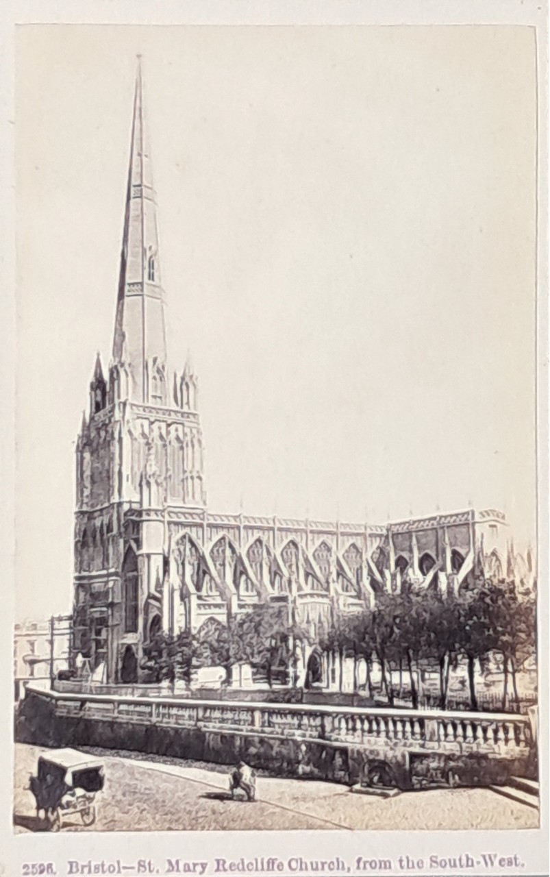 Photograph - Bristol - St. Mary Recliffe Church, from the South-West.